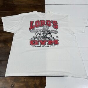 Vintage 90s Living Epistles Lords Gym White T-Shirt